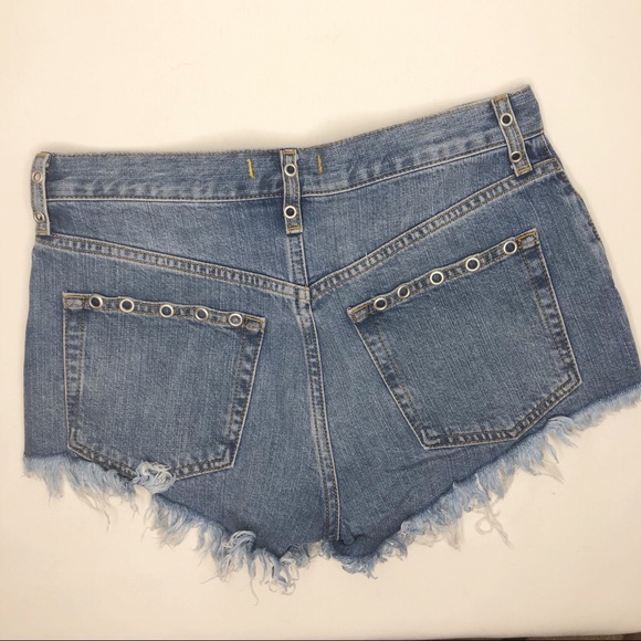 Free People Barcelona Nights Grommet CutOff Shorts - Picture 7 of 10